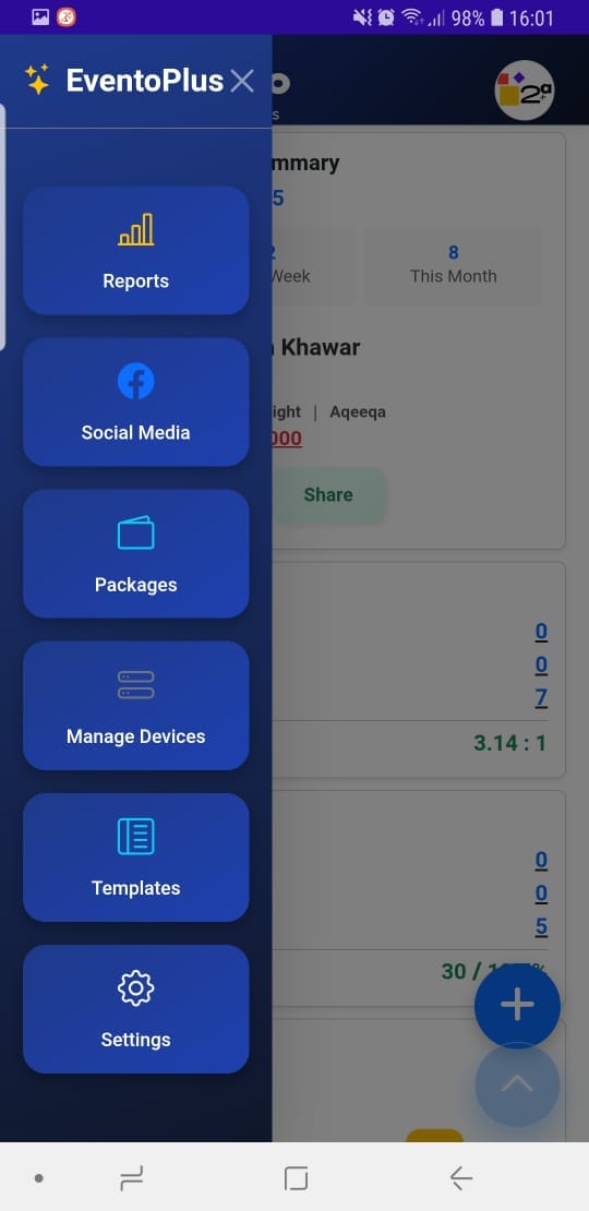 dashBoard SideMenu Two Plus A