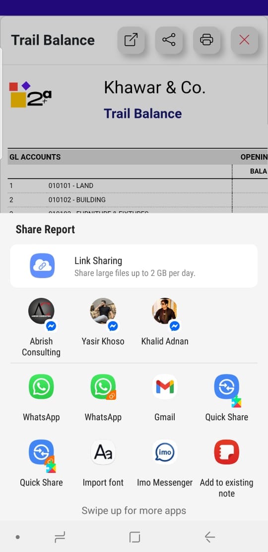report share Two Plus A
