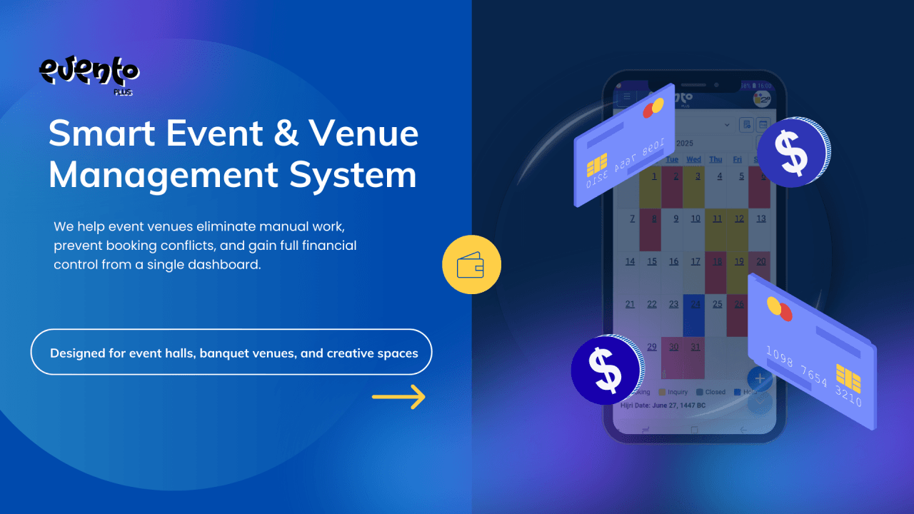 Event Management Software for Venues | Evento Plus App